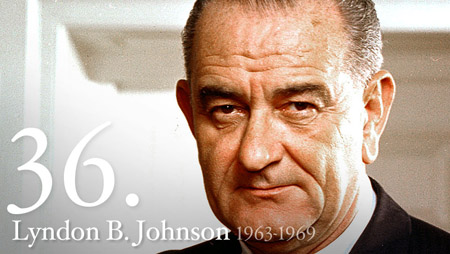 A picture of Lyndon B. Johnson, the 36th president.