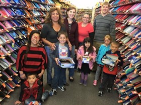 Picture of a shoe drive in Sterling Colorado. 